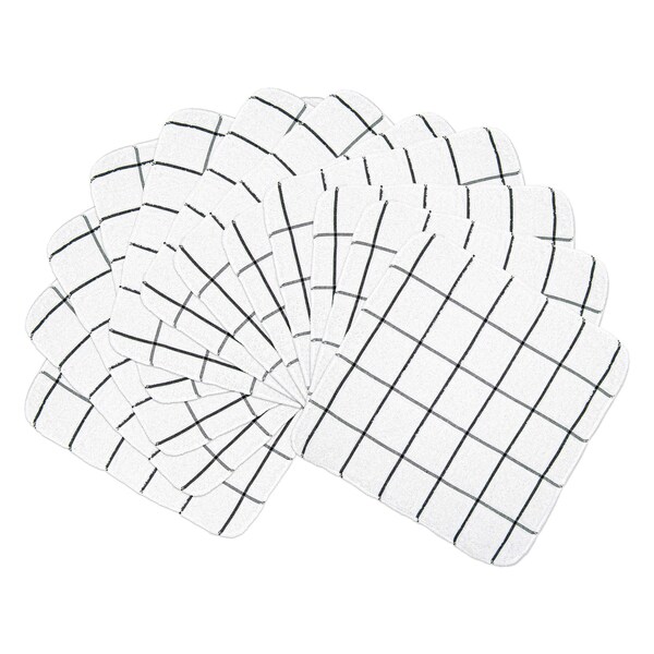 Monarch Brands Cooks Linen Dishcloths , Black, 12PK PNP-DISH-BLACK - main